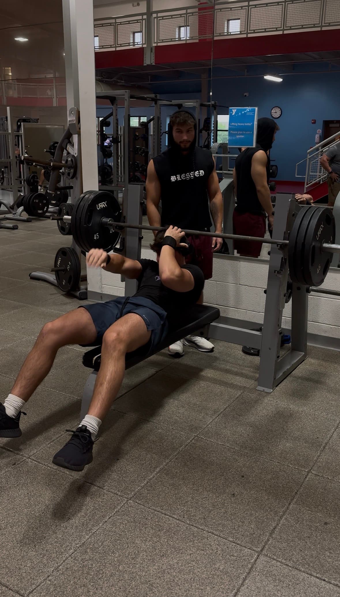 Dylan benching 315lbs